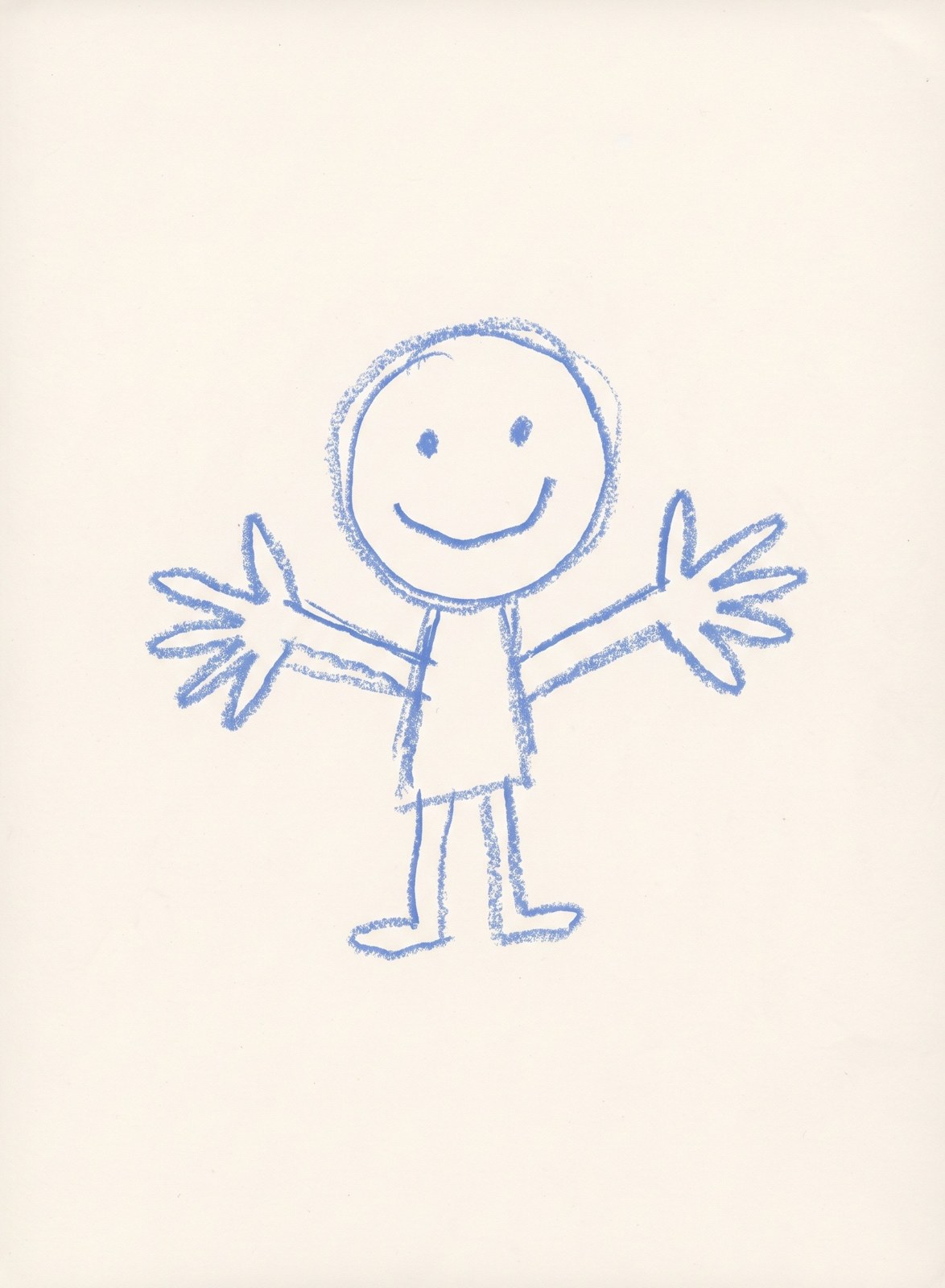 Me, 2025, oil pastel on paper