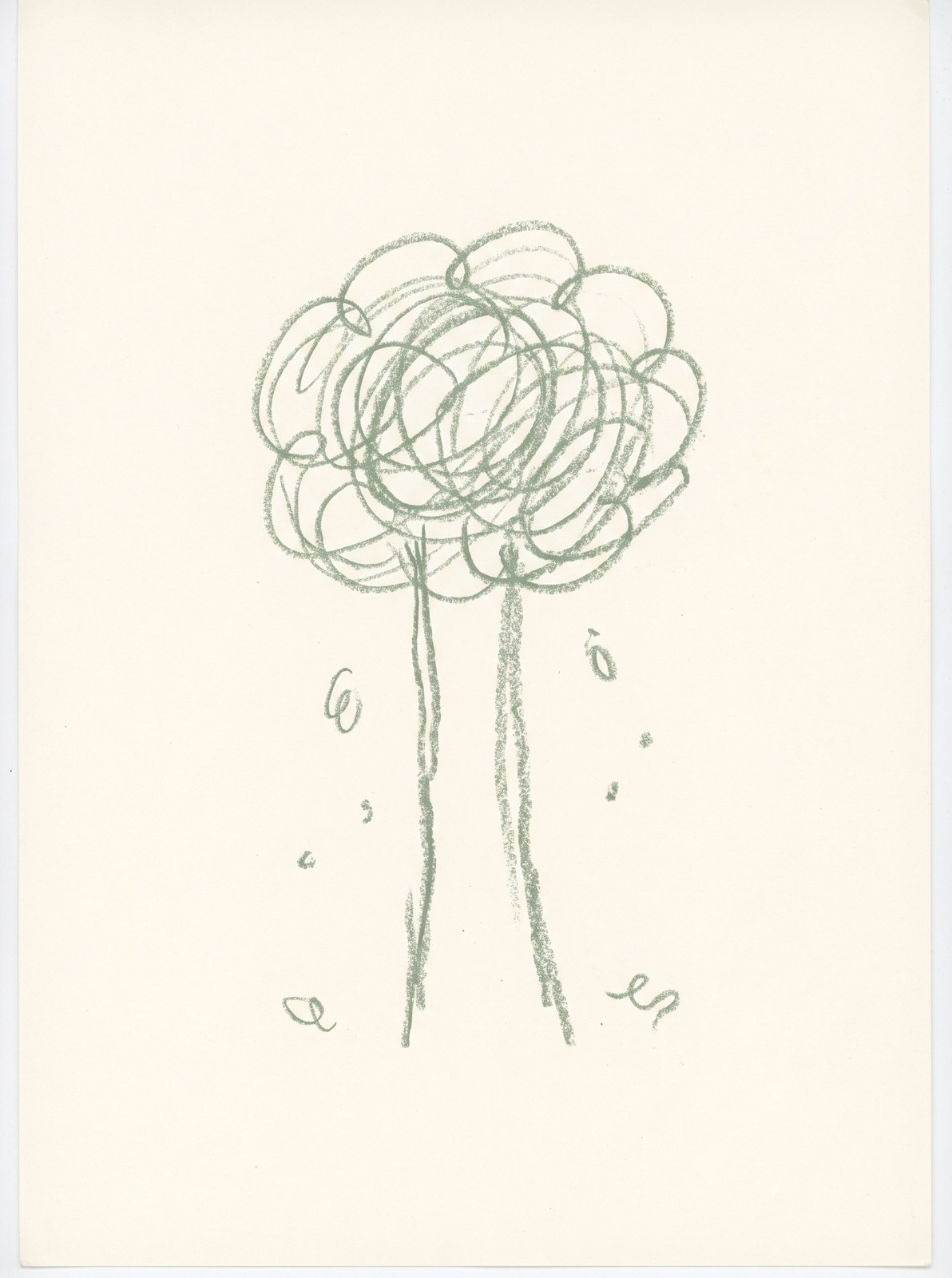Tree, 2024, oil pastel on paper