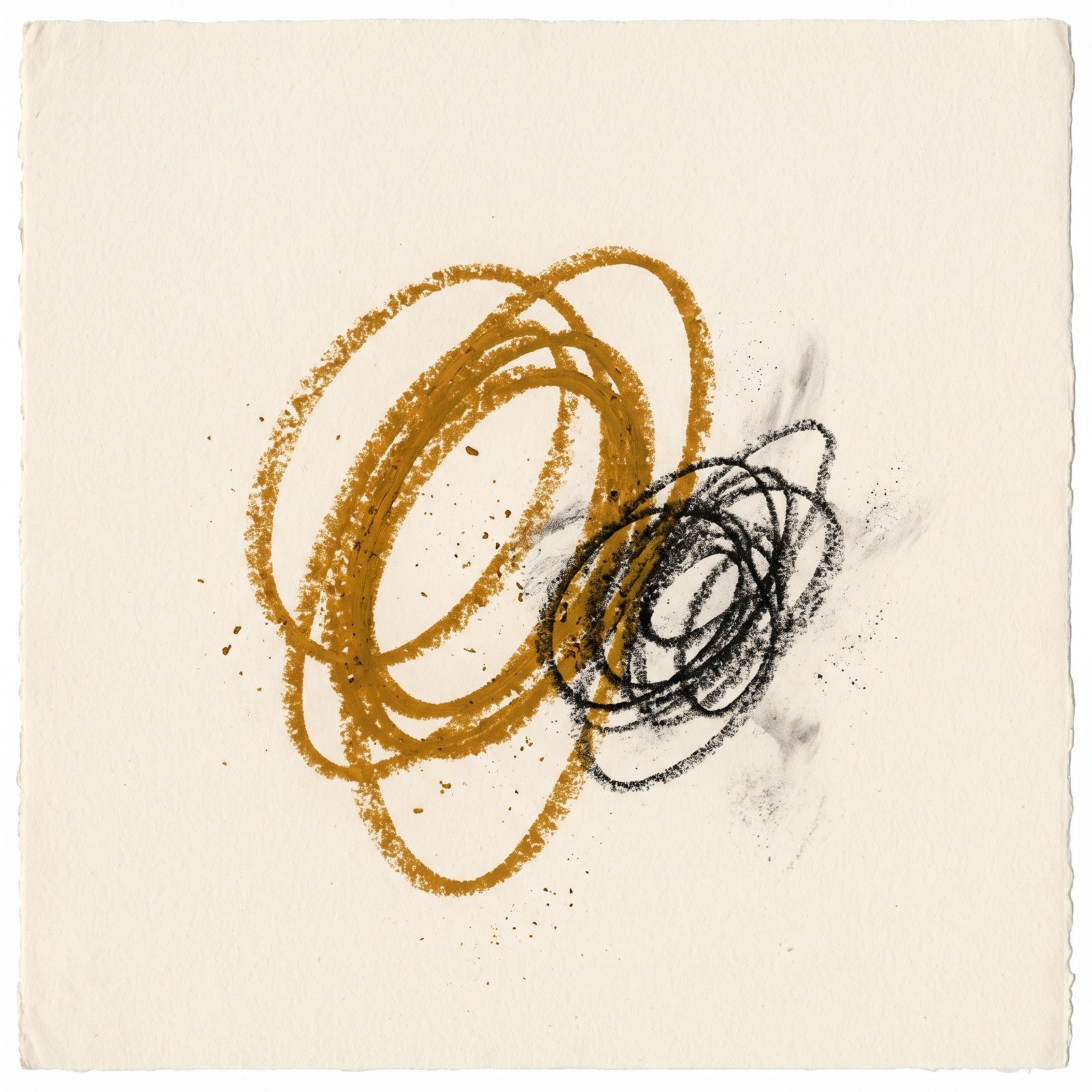 Untitled, 2023, oil pastel and charcoal on paper
